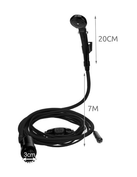 Nešiojamas kempingo dušas