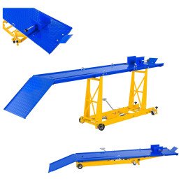 Platforminis keltuvas motociklų stalinis keltuvas motociklams su rampa 450kg 206 x 55 cm MSW MHB-450-780.1