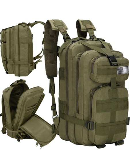 XL karinė kuprinė, žalia