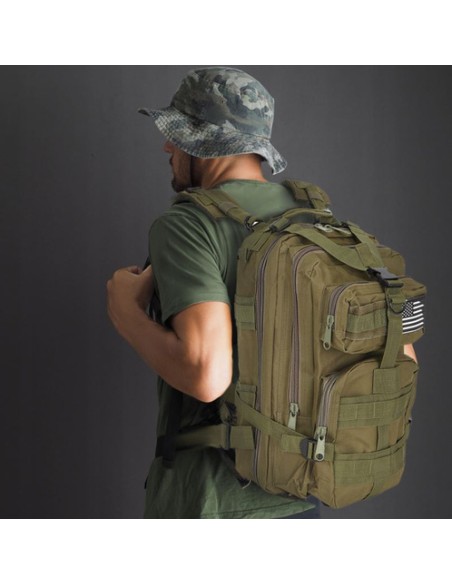 XL karinė kuprinė, žalia