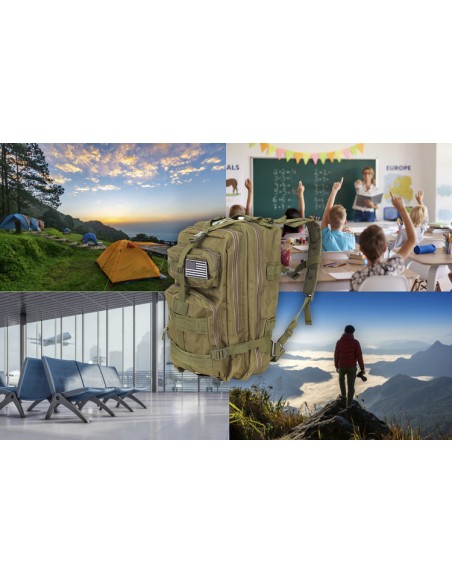 XL karinė kuprinė, žalia