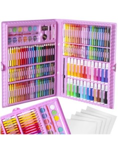 Paveikslų rinkinys lagamine, 168 vnt., rožinė