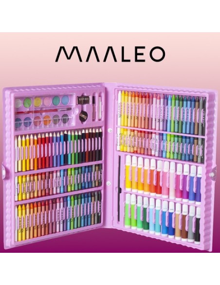 Paveikslų rinkinys lagamine, 168 vnt., rožinė