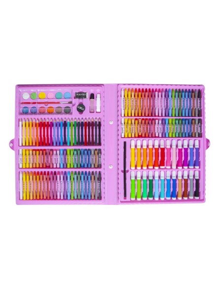 Paveikslų rinkinys lagamine, 168 vnt., rožinė