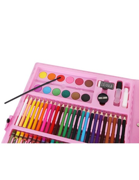 Paveikslų rinkinys lagamine, 168 vnt., rožinė