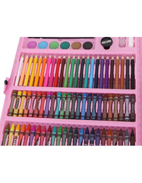 Paveikslų rinkinys lagamine, 168 vnt., rožinė