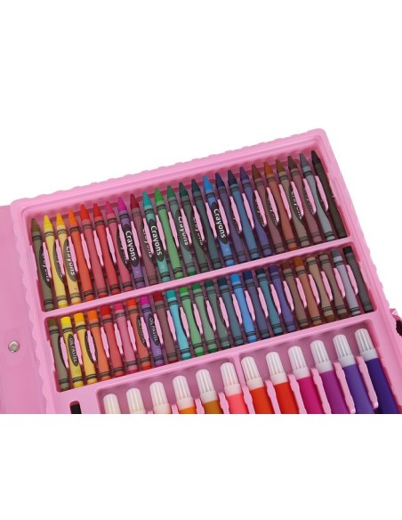 Paveikslų rinkinys lagamine, 168 vnt., rožinė