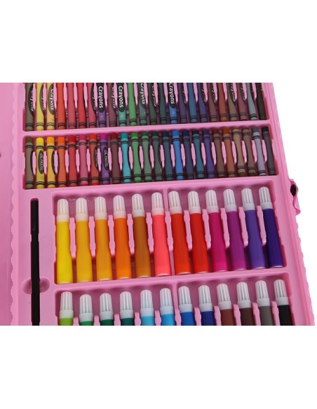 Paveikslų rinkinys lagamine, 168 vnt., rožinė