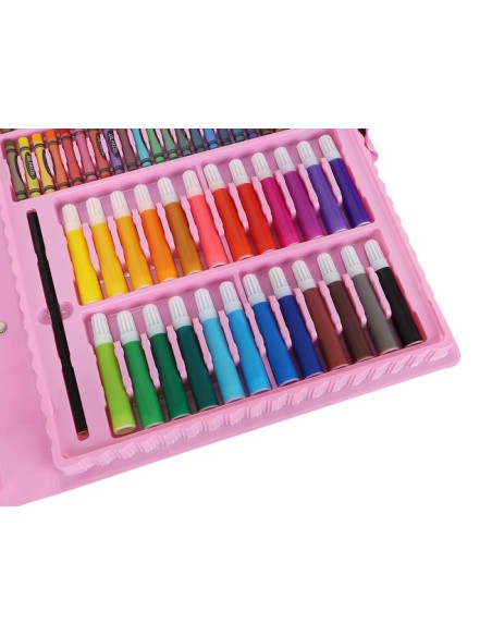 Paveikslų rinkinys lagamine, 168 vnt., rožinė