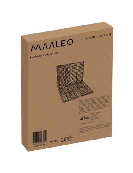 Paveikslų rinkinys lagamine, 168 vnt., rožinė