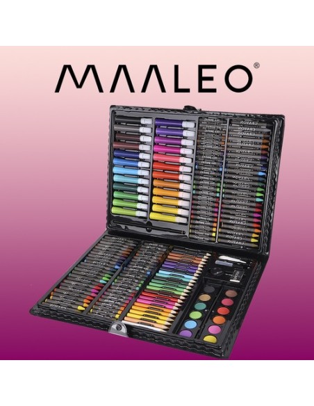 Tapybos rinkinys lagamine, 168 vnt, juodas