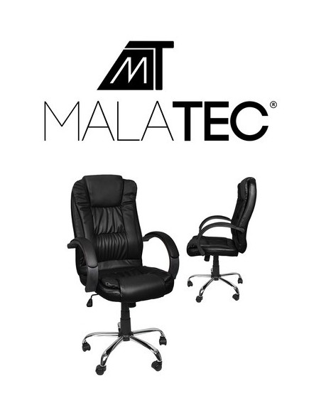 Biuro kėdė, eko oda - juoda MALATEC Biuro kėdė, eko oda - juoda MALATEC