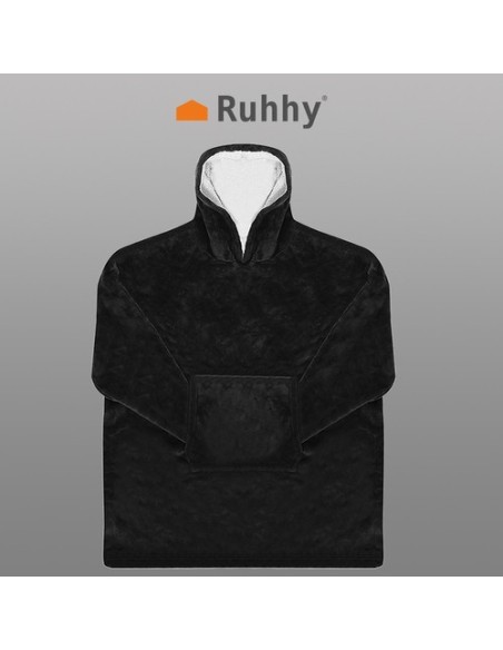 XXL megztinis - juoda antklodė