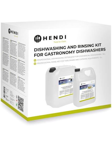 Plovimo ir skalavimo skystis viešojo maitinimo indaplovėms SET 10L + 5L Plovimo ir skalavimo skystis viešojo maitinimo indaplovėms SET 10L + 5L