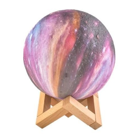 Naktinė lempa mėnulis 15cm 16 spalvų
