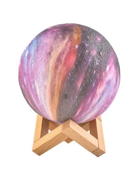 Naktinė lempa mėnulis 15cm 16 spalvų