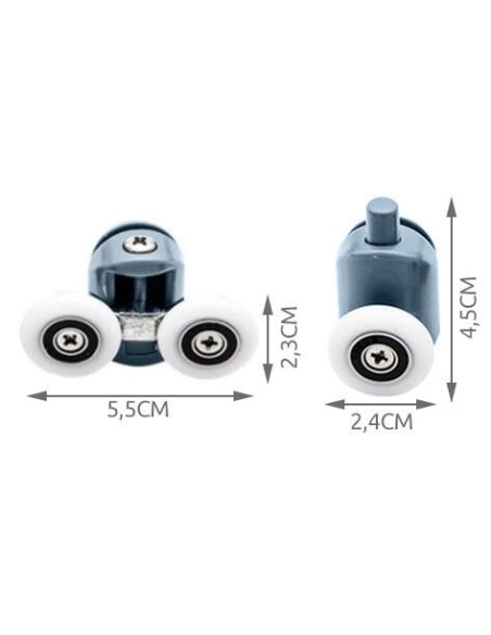 Ratukai dušo kabinai, rinkinyje 8 vnt. KK9646