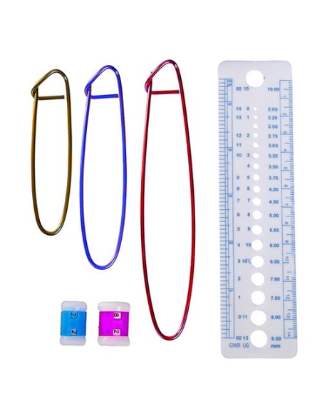 Nėrimo kabliukų rinkinys 50 vnt.