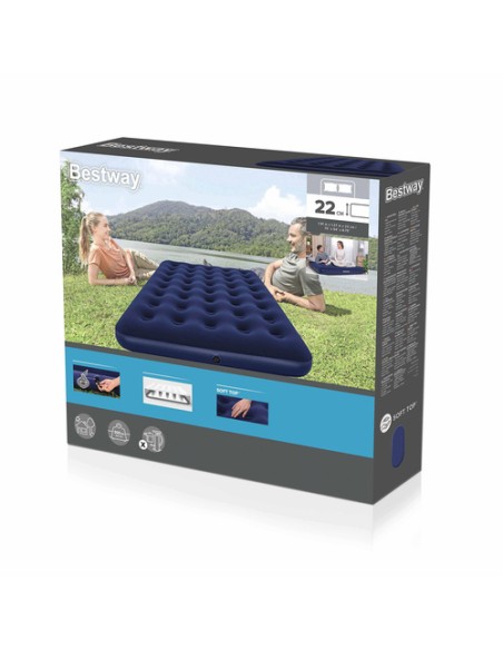 Dvigubas čiužinys 191 x 137 x 22 cm BESTWAY 67002