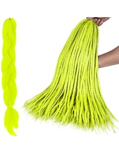 Sintetinės plaukų pynės – neoninės