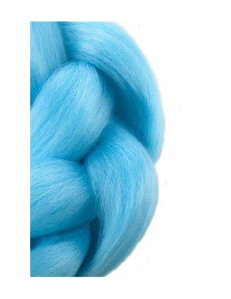 Sintetiniai plaukai pynėmis – mėlyni