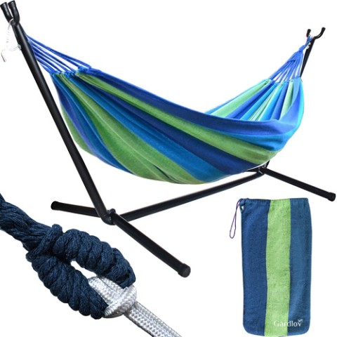 Sodo hamakas 200x150cm su rėmu