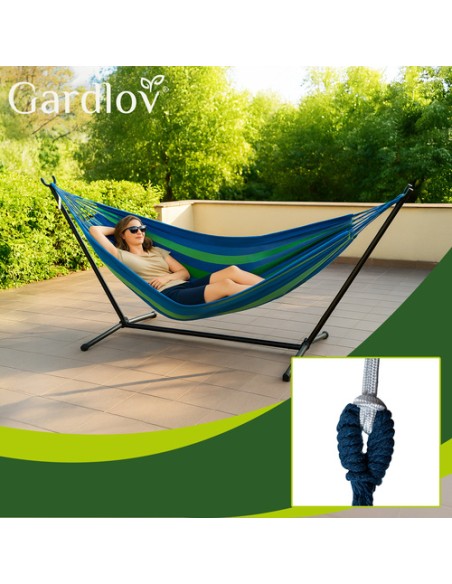 Sodo hamakas 200x150cm su rėmu