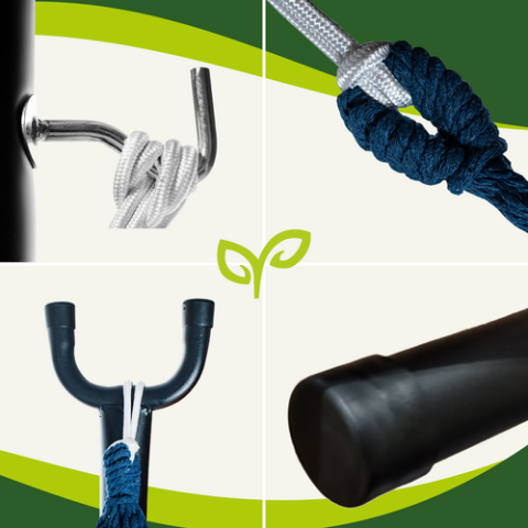 Sodo hamakas 200x150cm su rėmu