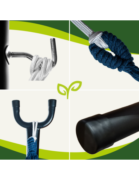 Sodo hamakas 200x150cm su rėmu