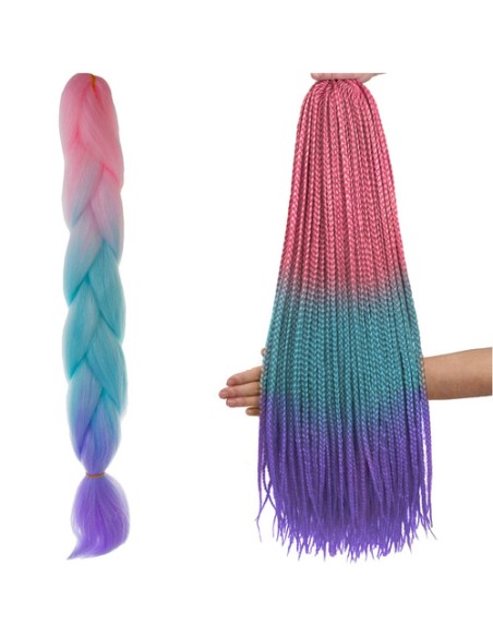 Sintetinės plaukų ombre pynės rožinės/ ni/ f W10341
