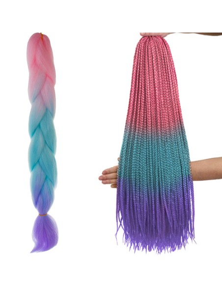 Sintetinės plaukų ombre pynės rožinės/ ni/ f W10341