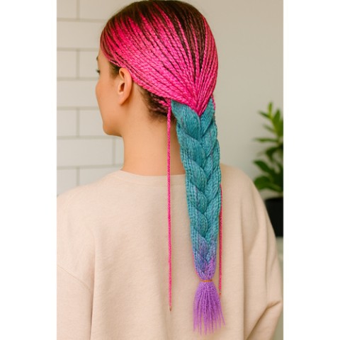 Sintetinės plaukų ombre pynės rožinės/ ni/ f W10341