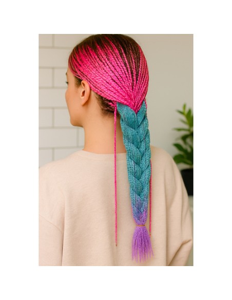 Sintetinės plaukų ombre pynės rožinės/ ni/ f W10341