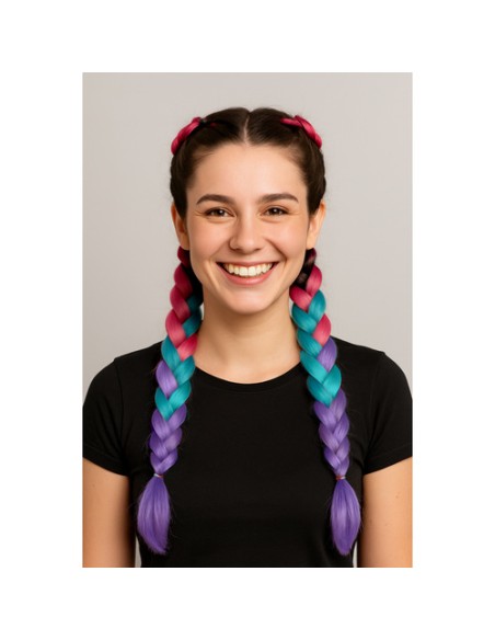 Sintetinės plaukų ombre pynės rožinės/ ni/ f W10341