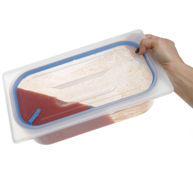 Dangtis su silikonine tarpine GN 1/6 konteineriams - Hendi 881842