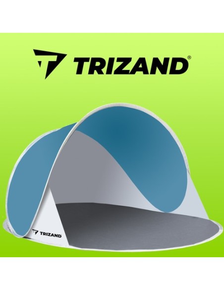 Paplūdimio palapinė 145x100x70cm - turkio spalvos - balta