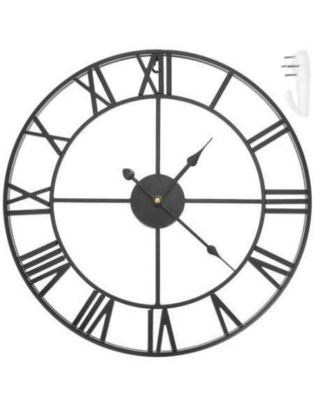 Retro sieninis laikrodis - juodas