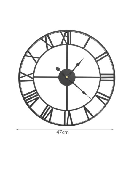 Retro sieninis laikrodis - juodas