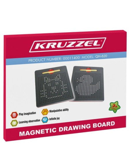 Lenta + magnetiniai rutuliukai + rašiklis su magnetu