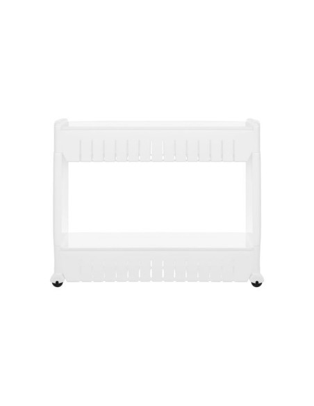 Mobili virtuvės lentyna ant ratukų, balta