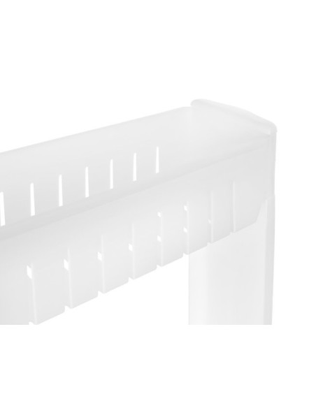 Mobili virtuvės lentyna ant ratukų, balta