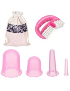 Kiniški silikoniniai puodeliai su masažuokliu - komplektas