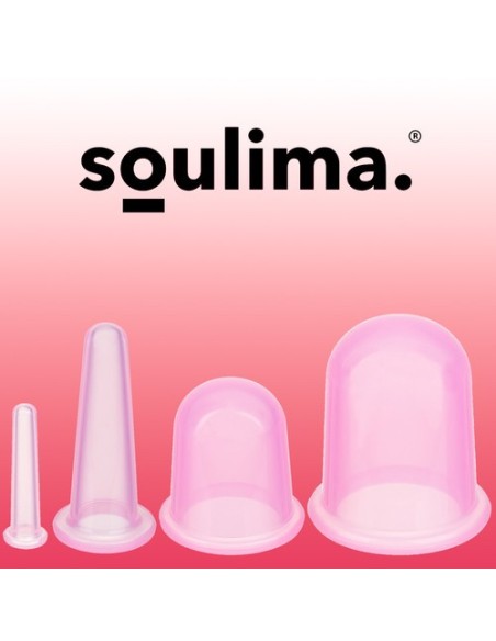 Kiniški silikoniniai puodeliai su masažuokliu - komplektas