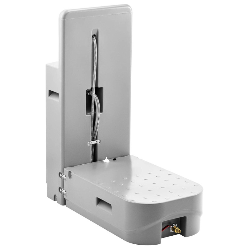 Nešiojamas kempingo praustuvas su muilo dozatoriumi ir laikikliu popieriui SET 65 l