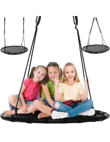 Sūpynės gandralizdžiui, 100 cm, juodos