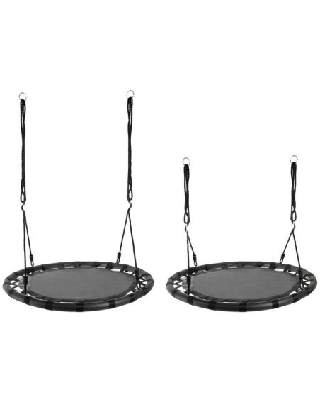 Sūpynės gandralizdžiui, 100 cm, juodos