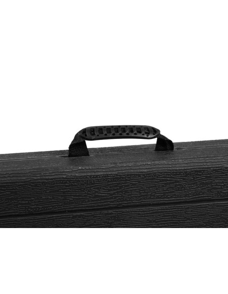 Sulankstomas sodo stalas, juodas, 180 cm