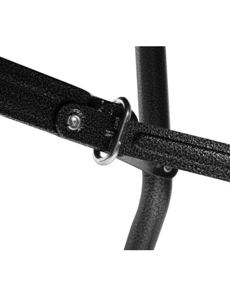 Sulankstomas sodo stalas, juodas, 180 cm