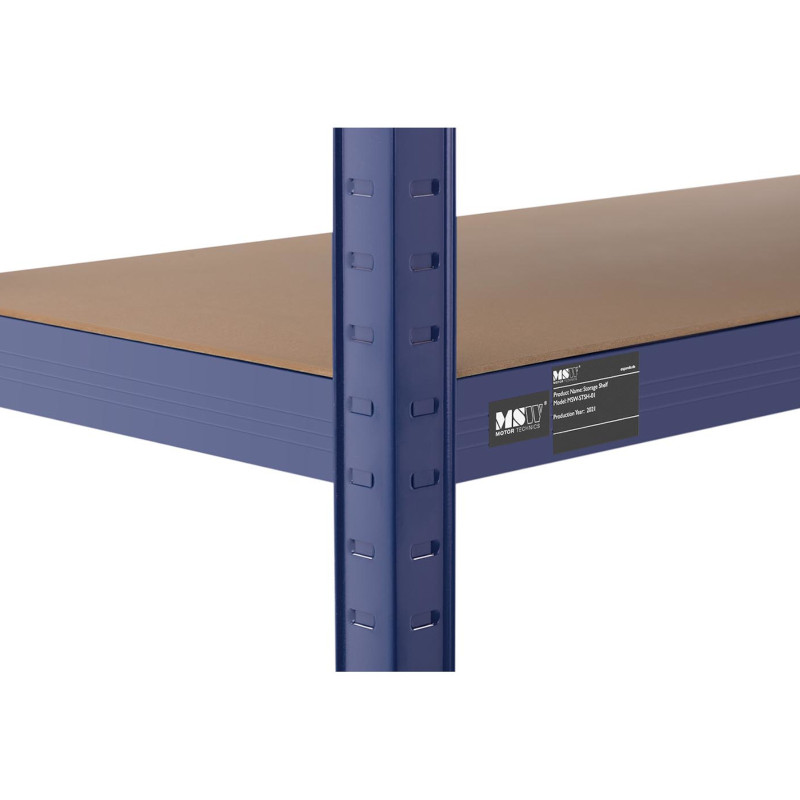 Metalinė laikymo lentyna 5 lentynos 875 kg 90 x 40 x 180 cm mėlyna 2 vnt.