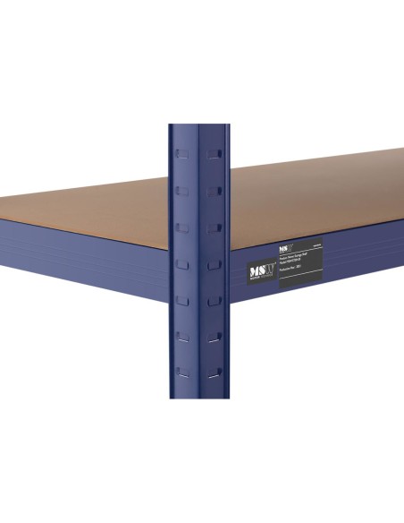 Metalinė laikymo lentyna 5 lentynos 875 kg 90 x 40 x 180 cm mėlyna 2 vnt. Metalinė laikymo lentyna 5 lentynos 875 kg 90 x 40 x 180 cm mėlyna 2 vnt.